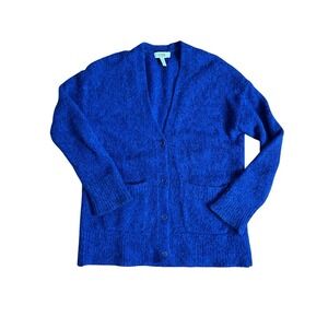 COS Alpaca Wool Blend Cardigan Oversized XS‎ Blue